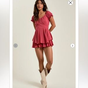 New with tags Altar’d state haisley double layered romper